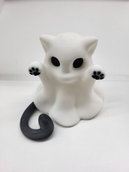 Ghost Cat Figurine