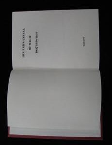 Hugards Annuals of Magic 1937 to 1939