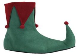 Mens Green and Red Elf Shoe  9/10