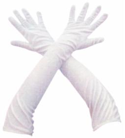 Long White Formal Gloves