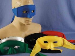 Fabric eye mask Silver
