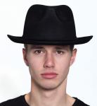 Leatherlike Fedora | Black