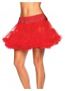Layered Tulle Petticoat Red