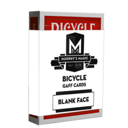 Blank Face Bicycle Cards | Red