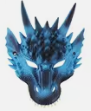 Dragon Mask | Blue and Black