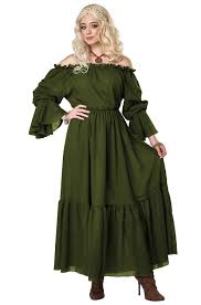 Renaissance Peasant Chemise (Olive) | Large/X-Large