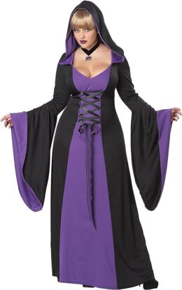Deluxe Hooded Robe Purple | 3X