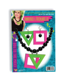 80s Neon Necklace and Earrings