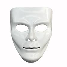 White Glossy Blank Mask