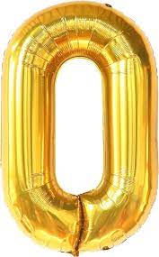 Gold Foil #0 Balloon