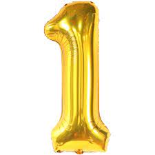 Gold Foil #1 Balloon