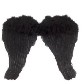 24 Inch Angel Feather Wings | Black