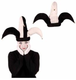 Black and White Jester Hat