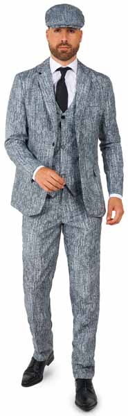 1920s Grey Gangster | 2XL