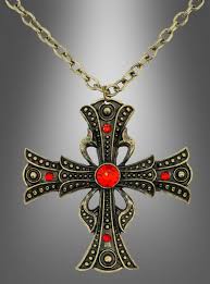Vampire Cross Necklace