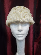 White Knit Pillbox Hat