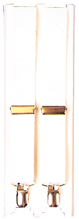Suspenders 1890s | White