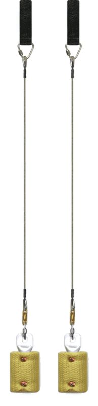 Pair of standard tube core 65mm wire FIRE POI_ Large