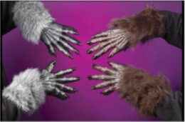 WEREWOLF GLOVES 16 inch  Black