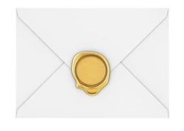 Vintage Envelopes with Wax Beads | 5 Pack
