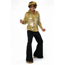 Gold Disco Shirt and Hat Set |  Large/Extra Large