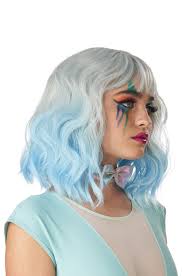Pastel Textured Long Bob | Grey and Blue